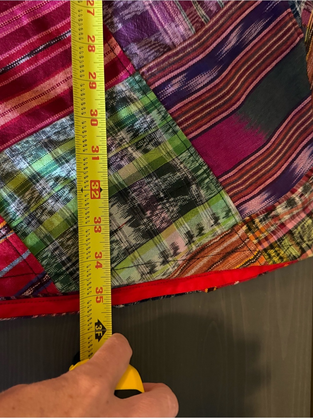 Kashken Boho Patchwork Cotton Maxi Skirt - Picture 8 of 9